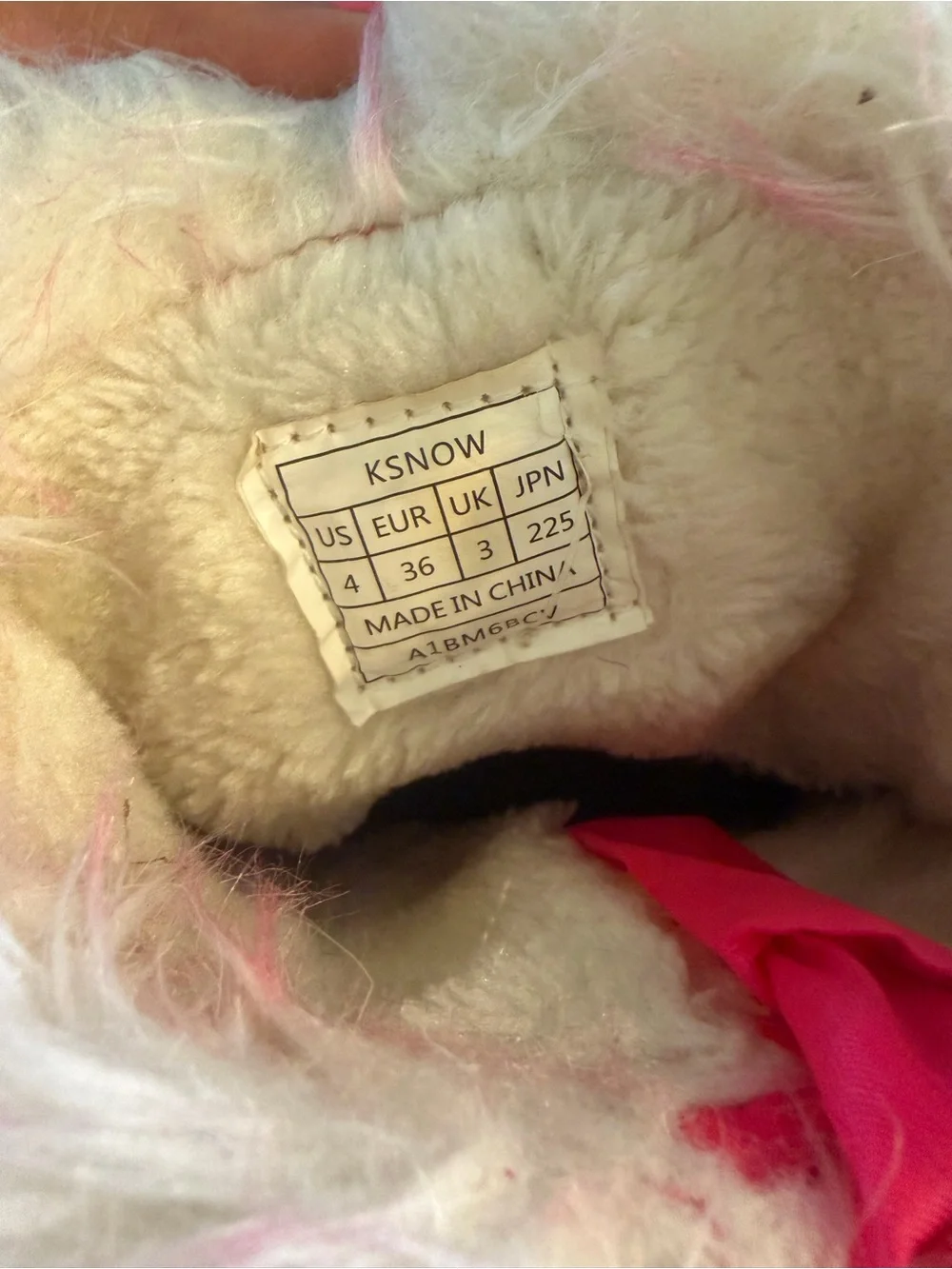 Pink Girls' Winter Snow Boots with Faux Fur Trim